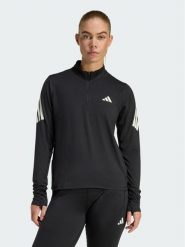 Adidas Bluza techniczna Iconic Running JZ5149 Czarny Regular Fit. Czarne bluzy damskie Adidas, s, bez wzorów, z syntetyku, sportowe, bez ramiączek, bez kaptura. Za 218.99 zł.