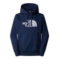 Bluza The North Face Drew Peak Pullover. Niebieskie bluzy męskie The North Face, m, bez wzorów, bez ramiączek, bez kaptura. Za 279.99 zł.