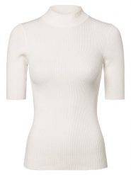Nümph Sweter - Nubia Kobiety biały, XXL. Białe swetry nierozpinane damskie Nümph, xxl, bez wzorów, eleganckie, bez kołnierzyka, bez ramiączek. Za 229.95 zł.