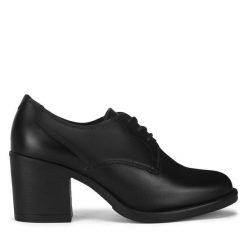 Półbuty Lasocki. Czarne półbuty damskie Lasocki, bez wzorów, bez obcasa, na obcasie, bez zapięcia. Za 219.99 zł.