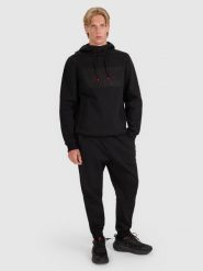 4F Spodnie dresowe joggery męskie - czarne 3XL. Czarne spodnie materiałowe męskie 4F, bez wzorów, z bawełny. Za 179.99 zł.