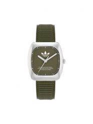 Adidas Zegarek Retro Wave One AOSY24526 Zielony. Zielone, analogowe zegarki męskie Adidas, bez wzorów. Za 489.99 zł.
