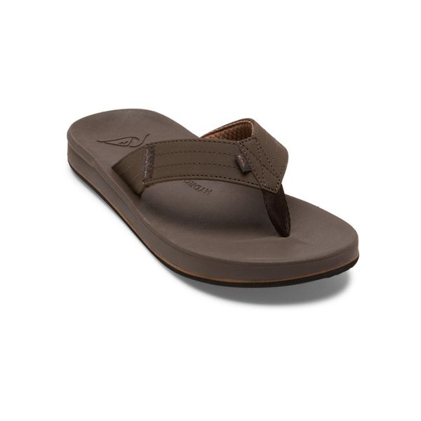 Klapki plażowe dla Mężczyzn RIVI Brązowy. Brązowe klapki męskie Quiksilver, bez wzorów, z gumy, bez zapięcia. Za 179.99 zł.