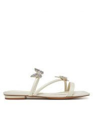 Aldo Klapki Flyhigh 13966746 Biały. Białe klapki damskie Aldo, bez wzorów, ze skóry, bez obcasa, bez zapięcia. Za 219.99 zł.