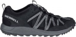 Buty trekkingowe męskie Merrell Wildwood Aerosport czarno-szare r. 44. Czarne trekkingi męskie Merrell, bez zapięcia. Za 312.40 zł.