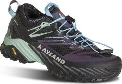 Buty trekkingowe Kayland Duke Gore-Tex czarne/niebieskie. Czarne obuwie trekkingowe damskie Kayland, z gore-texu, bez zapięcia. Za 924.15 zł.