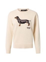 Lauren Ralph Lauren Sweter damski z dzianiny Kobiety Bawełna beżowy jednolity, S. Brązowe swetry nierozpinane damskie Lauren Ralph Lauren, s, bez wzorów, z bawełny, bez kołnierzyka, bez ramiączek. Za 1,199.95 zł.
