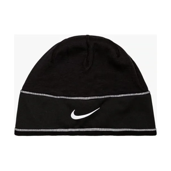 Nike Czapka W Nk Beanie Skully Run , czarny, rozmiar ONE SIZE. Czarne czapki damskie Nike, bez wzorów, z materiału. W wyprzedaży za 49.99 zł.