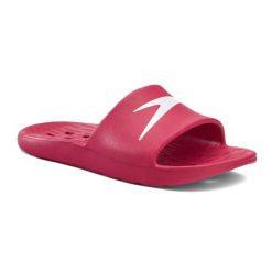 Klapki basenowe damskie Speedo Slide. Białe klapki damskie Speedo, bez wzorów, sportowe, bez obcasa, bez zapięcia. Za 75.00 zł.