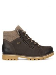 Remonte Trapery D7478-45 Szary. Szare trapery damskie Remonte, z nubiku, bez zapięcia. Za 335.99 zł.
