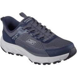 Buty sportowe męskie Skechers Hillcrest 2.0. Niebieskie buty sportowe męskie Skechers, bez wzorów, bez zapięcia. Za 490.00 zł.