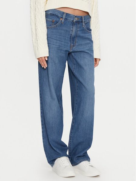 Levi's® Jeansy Baggy Dad A3494-0032 Niebieski Loose Fit. Niebieskie jeansy damskie bez wzorów, z bawełny. Za 329.99 zł.