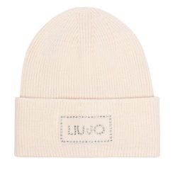 Czapka Liu Jo. Białe czapki damskie Liu Jo, na zimę, bez wzorów. Za 199.99 zł.