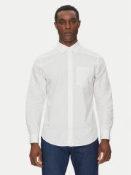 Calvin Klein Jeans Koszula LV040QM160 Biały Regular Fit. Białe koszule męskie Calvin Klein Jeans, l, bez wzorów, z bawełny, bez kołnierzyka, bez ramiączek. Za 199.99 zł.