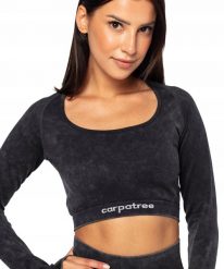 Longsleeve sportowy damski Yasmine Carpatree czarny top r L. Czarne koszulki sportowe damskie Carpatree, l, bez wzorów, bez ramiączek. Za 191.72 zł.