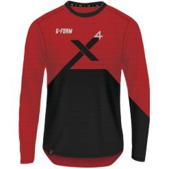 G-FORM Pro X4 koszulka długi rękaw M czerwono-czarna. Czarne bluzki damskie G-Form, m, bez wzorów, bez kołnierzyka, bez ramiączek. Za 328.90 zł.