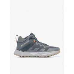 Buty turystyczne męskie Columbia Facet 75 Mid Outdry. Szare buty zimowe męskie Columbia, bez wzorów, bez obcasa, bez zapięcia. Za 627.50 zł.