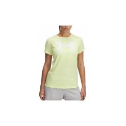 Koszulka Damska T-Shirt Damski Sportowy Under Armour Graphic Rival Logo L. Żółte koszulki sportowe damskie Under Armour, l, bez wzorów, bez ramiączek, do biegania. Za 99.99 zł.