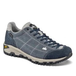 Buty trekkingowe Lomer Maipos Suede. Niebieskie obuwie trekkingowe damskie LOMER, bez zapięcia. Za 527.20 zł.