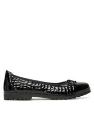 Caprice Baleriny 9-22150-45 Czarny. Czarne balerinki damskie Caprice, bez wzorów, ze skóry, bez obcasa, bez zapięcia. Za 185.99 zł.