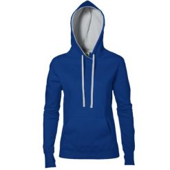 Damska Bluza Sportowa Z Kapturem Przez Głowę. Białe bluzy damskie SG, xs, bez wzorów, sportowe, bez ramiączek, z kapturem. Za 125.99 zł.