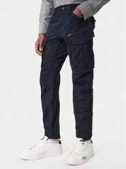 G-Star Raw Spodnie materiałowe Rovic D02190-5126 Granatowy Regular Fit. Niebieskie spodnie materiałowe męskie G-Star Raw, bez wzorów, z materiału. Za 579.99 zł.