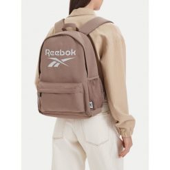 Plecak Reebok. Brązowe plecaki męskie Reebok, bez wzorów, sportowe. Za 99.99 zł.