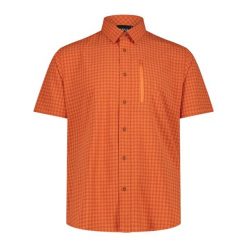 Koszula męska CMP 35S7807. Brązowe koszule męskie CMP, m, bez wzorów, sportowe, bez kołnierzyka, bez ramiączek. Za 266.55 zł.