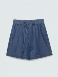 Szorty damskie jeansowe granatowe Linasa 544. Niebieskie szorty damskie BIG STAR, bez wzorów, z denimu, eleganckie, z podwyższonym stanem. Za 159.99 zł.