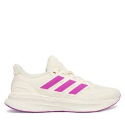 Buty do biegania adidas. Białe obuwie sportowe damskie Adidas, bez wzorów, bez zapięcia, do biegania. Za 349.99 zł.
