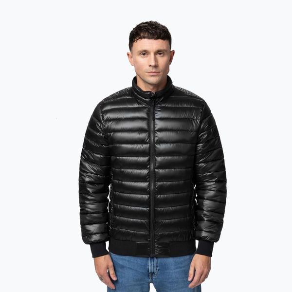 Kurtka męska Pitbull Harper Padded. Czarne kurtki męskie PITBULL, l, bez wzorów, z materiału, bez kaptura. Za 249.99 zł.