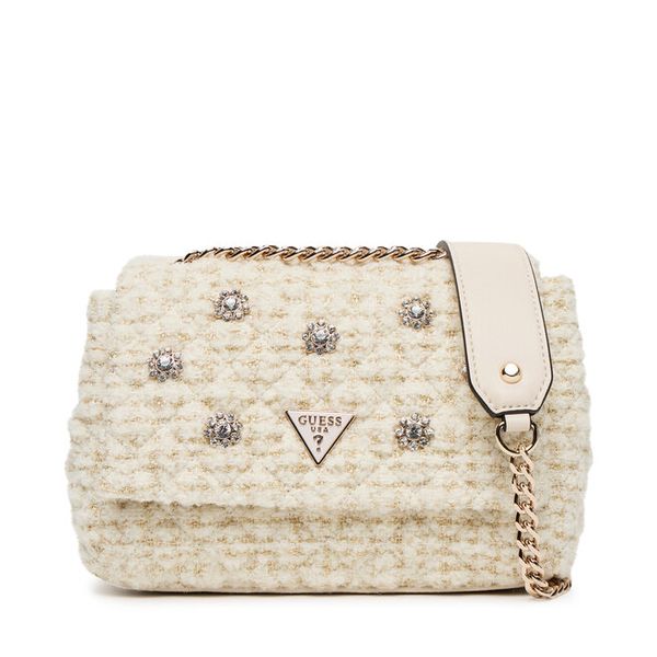 Torebka Guess. Brązowe torebki do ręki damskie Guess, z aplikacjami, bez dodatków. Za 439.99 zł.