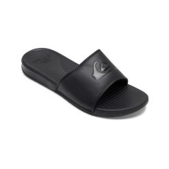 Klapki basenowe męskie Quiksilver Bright Coast Slide. Czarne klapki męskie Quiksilver, bez wzorów, z syntetyku, bez zapięcia. Za 119.99 zł.