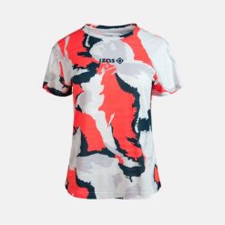 FLORENCIA W oddychająca, lekka, szybkoschnąca techniczna koszulka sportowa. Czarne koszulki sportowe damskie IZAS, bez wzorów, z materiału, bez ramiączek, na fitness i siłownię. Za 226.04 zł.