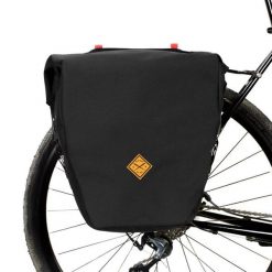 Torba rowerowa Pannier Large w kolorze czarnym RESTRAP. Czarne torby na laptopa damskie RESTRAP, bez wzorów, z materiału. Za 527.50 zł.