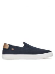 Tommy Hilfiger Tenisówki Vulc Canvas Slip-On Sneaker FW0FW08645 Granatowy. Niebieskie trampki i tenisówki damskie Tommy Hilfiger, bez wzorów, z materiału, bez zapięcia. Za 199.99 zł.