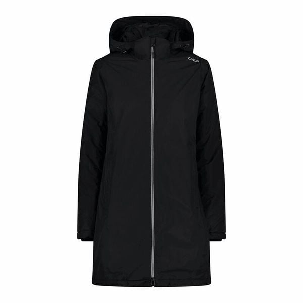 Płaszcz damski turystyczne CMP 32Z1406. Czarne płaszcze damskie CMP, l, bez wzorów, sportowe, bez kołnierzyka, bez kaptura. W wyprzedaży za 299.99 zł.