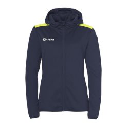 Damska bluza dresowa z kapturem Kempa Emotion 27. Niebieskie bluzy damskie Kempa, l, bez wzorów, z dresówki, sportowe, bez ramiączek, z kapturem. W wyprzedaży za 200.00 zł.