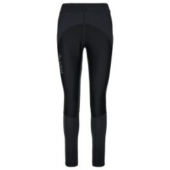Damskie legginsy do biegania Kilpi KARANG-W. Czarne legginsy damskie Kilpi, bez wzorów. W wyprzedaży za 265.00 zł.