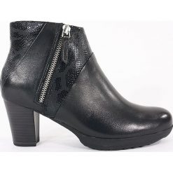 BOTKI DAMSKIE TAM 25330 CZA. Botki damskie Tamaris, bez wzorów, z futra, bez obcasa, bez zapięcia. Za 269.00 zł.