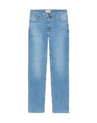 WRANGLER GREENSBORO MĘSKIE SPODNIE JEANSOWE JEANSY DŻINSY LIME LIGHT 112339304 W15Q007144. Zielone jeansy męskie Wrangler, z jeansu. Za 229.99 zł.