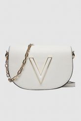 VALENTINO Biała torebka Coney Flap Bag. Białe listonoszki damskie Valentino by Mario Valentino, bez wzorów, małe, bez dodatków. W wyprzedaży za 429.99 zł.