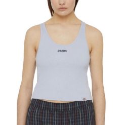 Koszulki Dickies Model Yorktown Vest W Kolor Fioletowy. Fioletowe koszulki sportowe damskie Dickies, bez wzorów, z tkaniny, bez ramiączek. W wyprzedaży za 75.00 zł.