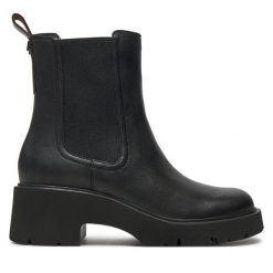 Sztyblety Camper. Czarne botki damskie Camper, bez wzorów, bez obcasa, na płaskiej podeszwie, bez zapięcia. Za 489.99 zł.