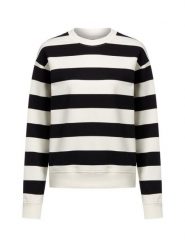 Marie Lund Bluza damska Kobiety Bawełna czarny|biały w paski, L. Białe bluzy damskie Marie Lund, l, bez wzorów, z bawełny, bez ramiączek, bez kaptura. Za 139.95 zł.