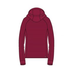 Bluza damska z kapturem CMP. Czerwone bluzy damskie CMP, bez wzorów, bez ramiączek, z kapturem. Za 290.50 zł.