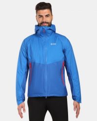 Męska kurtka hardshell Kilpi HURRICANE-M. Niebieskie kurtki męskie Kilpi, na zimę, l, bez wzorów, z hardshellu, bez kaptura, do biegania. Za 731.89 zł.