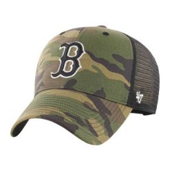 Czapka z daszkiem 47 Brand MLB Boston Red Sox Trucker Camo - B-CBRAN02GWP-CMB. Zielone czapki damskie 47 Brand, na wiosnę, bez wzorów. Za 98.00 zł.