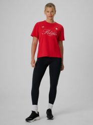 4F Legginsy kibica damskie - czarne M. Czarne legginsy damskie 4F, bez wzorów, z dzianiny. Za 99.99 zł.