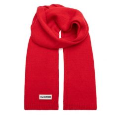 Szalik Hunter. Czerwone szaliki damskie Hunter, bez wzorów. Za 59.99 zł.